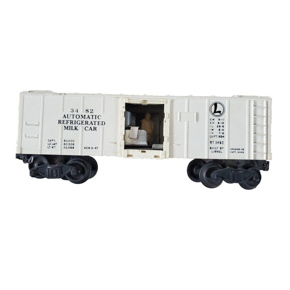 Lionel Train Refrigerated Milk Car 3482 Automatic Metal Heavy FLAWS NEEDS REPAIR - Picture 11 of 11